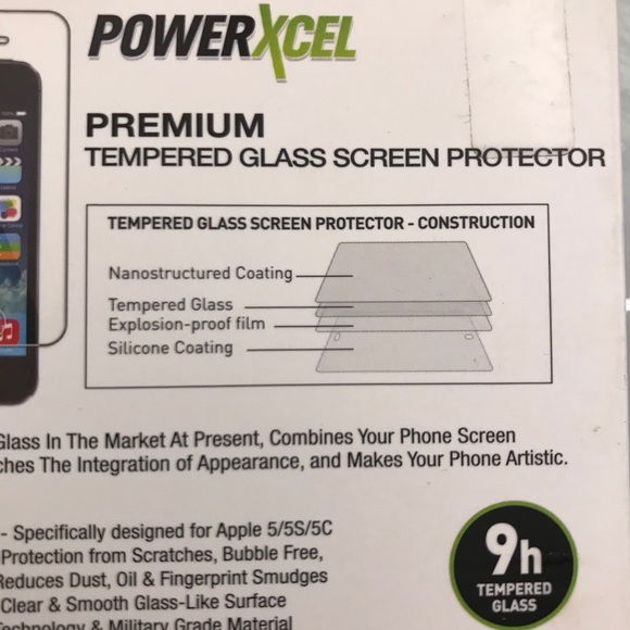 2-iPhone 5/5s/5c tempered glass screen protectors - Picture 5 of 7